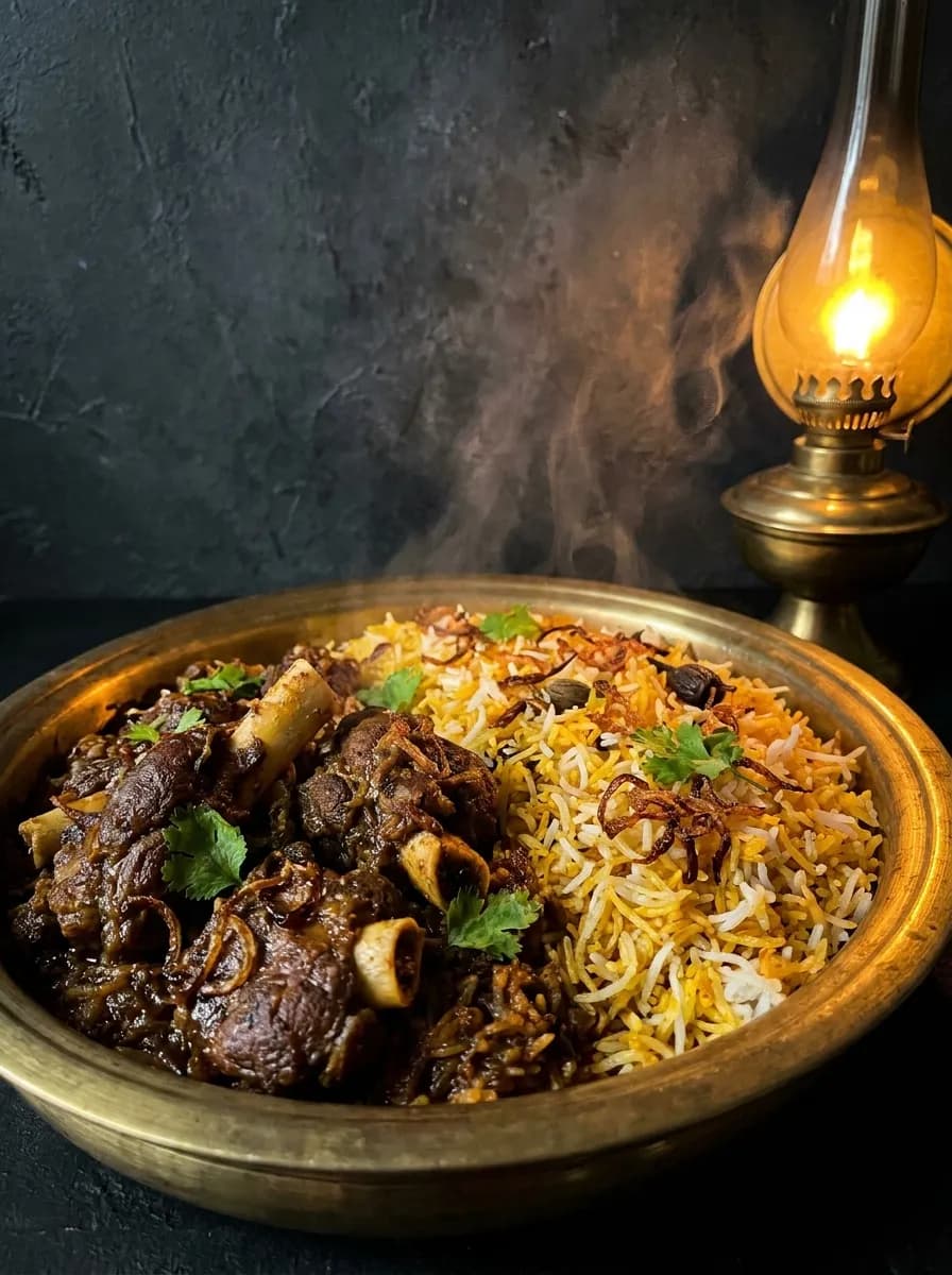 Mutton Biryani at Zeeya Sulthans